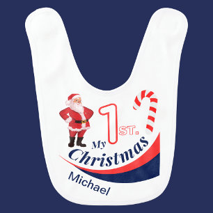 Personalised Christmas Baby "My 1st Christmas" Baby Bib