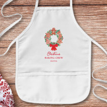 Personalised Christmas Baking Crew Kids' Apron