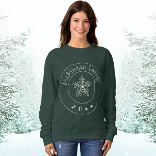 Personalised Christmas Family Snowflake Sweatshirt