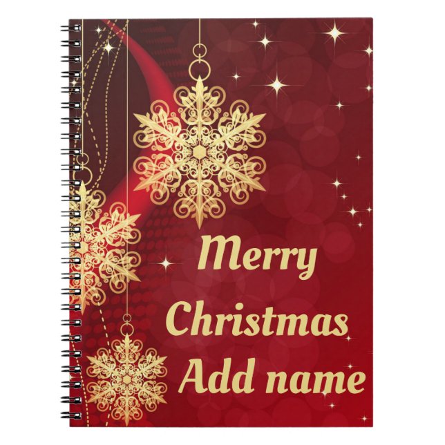 Personalised Christmas notebook (Front)