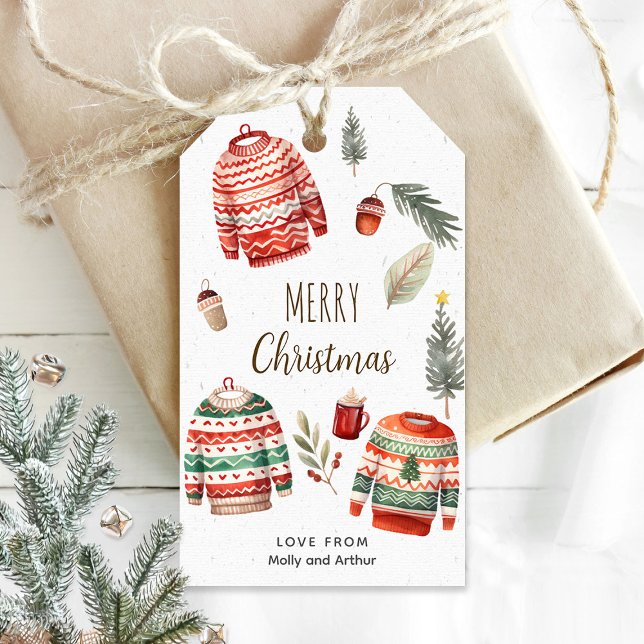 Personalised Christmas Tag with cozy illustrations (Creator Uploaded)