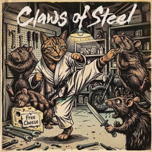 Personalised Claws of Steel Cat Security  Fiber Doormat
