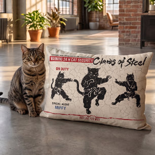 Personalised Claws of Steel Cat Security Pet Bed