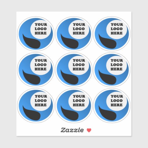 Personalised Clear Logo Stickers Zazzle