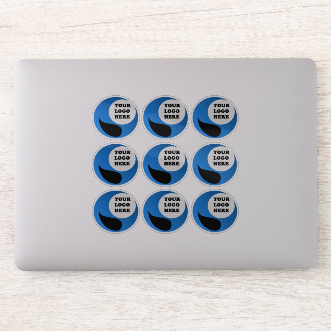 Personalised Clear Logo Stickers Zazzle