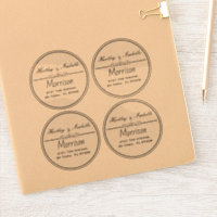 Personalised Clear Round Address Labels