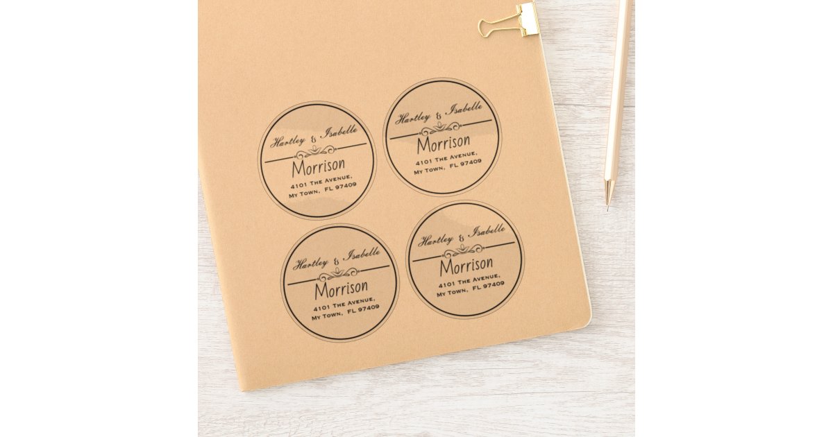 Cheap round address labels