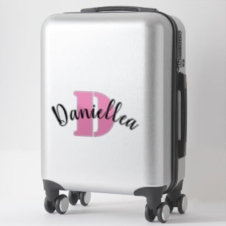 Personalised Clear Vinyl Luggage Name Stickers