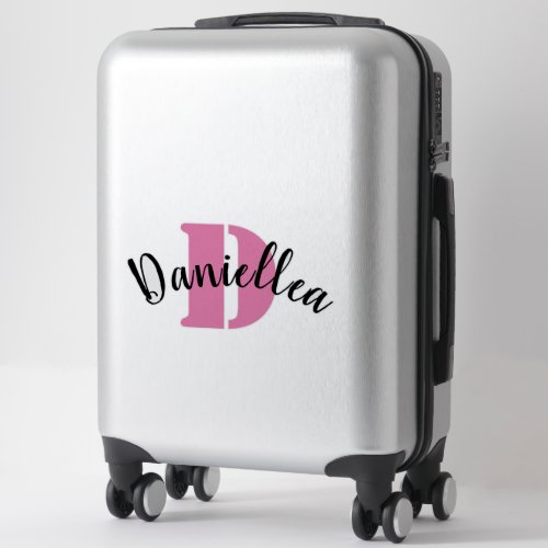 Personalised Clear Vinyl Luggage Name Stickers
