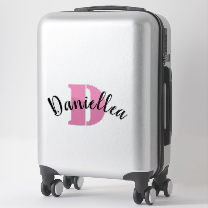 Personalised Clear Vinyl Luggage Name Stickers