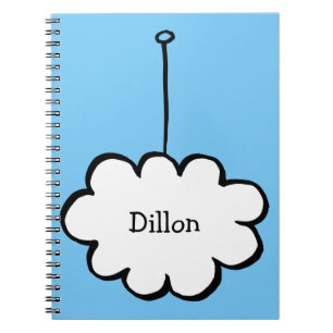 Personalised Cloud on a String Notebook