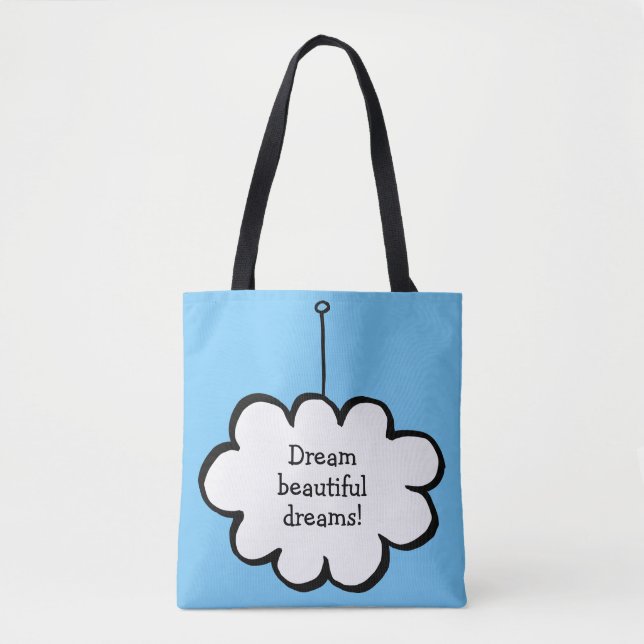 Personalised Cloud on a String Tote Bag (Front)