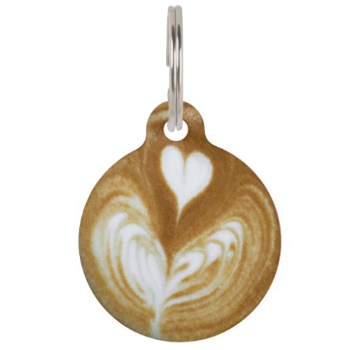 PERSONALISED COFFEE PATTERN PET TAG