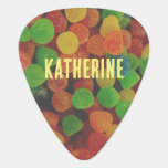 Personalised Cololrful Gumdrops Quirky Guitar Pick