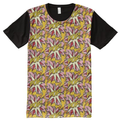 Personalised Comic Book Pop Art POP All-Over-Print T-Shirt
