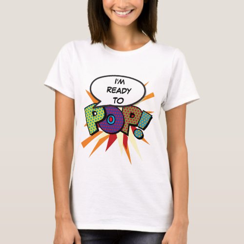 Personalised Comic Book Pop Art Ready to Pop T_Shirt