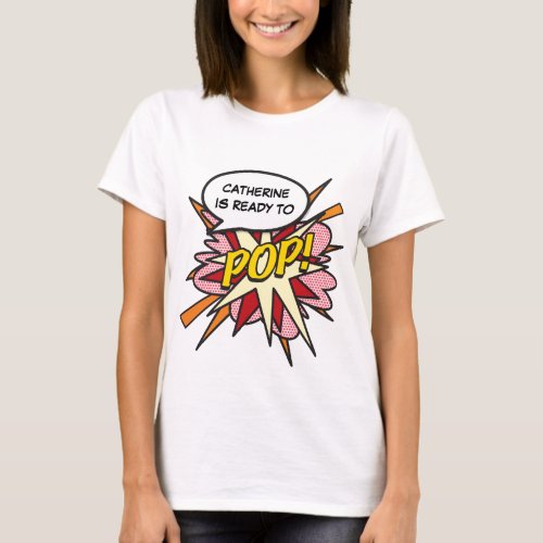 Personalised Comic Book Pop Art Ready to POP T_Shirt