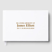 Personalised Condolences Book - Hardcover Guestboo