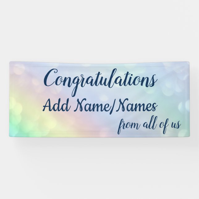 Personalised Congratulations Banner (Horizontal)
