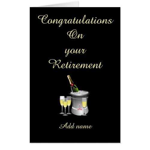 Personalised congratulations on your retirement