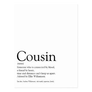 Cousin Definition Gifts on Zazzle