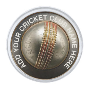 Personalised Cricket Club Lapel Pin