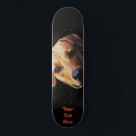 Personalised Custom Dog Face On Skateboard<br><div class="desc">Custom personalised skateboard deck with dog face picture design and text. Create,  personalise and customize your own skateboard deck with photo,  graphics and text.</div>