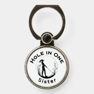 Personalised Custom Golf Hole in 1 Phone Ring Stand