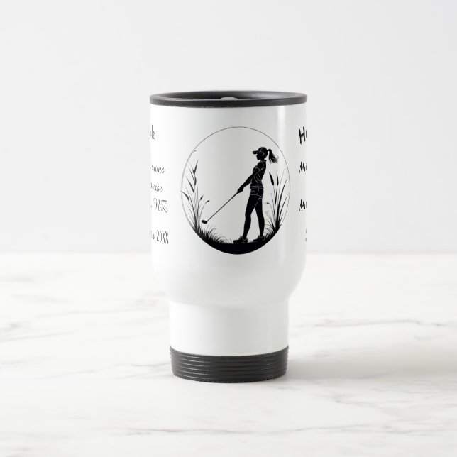 Personalised Custom Golf Hole in 1 Travel Mug (Center)