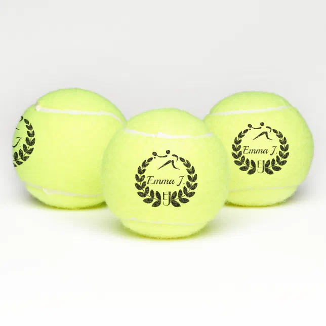 Personalised Custom Logo Tennis Balls Zazzle