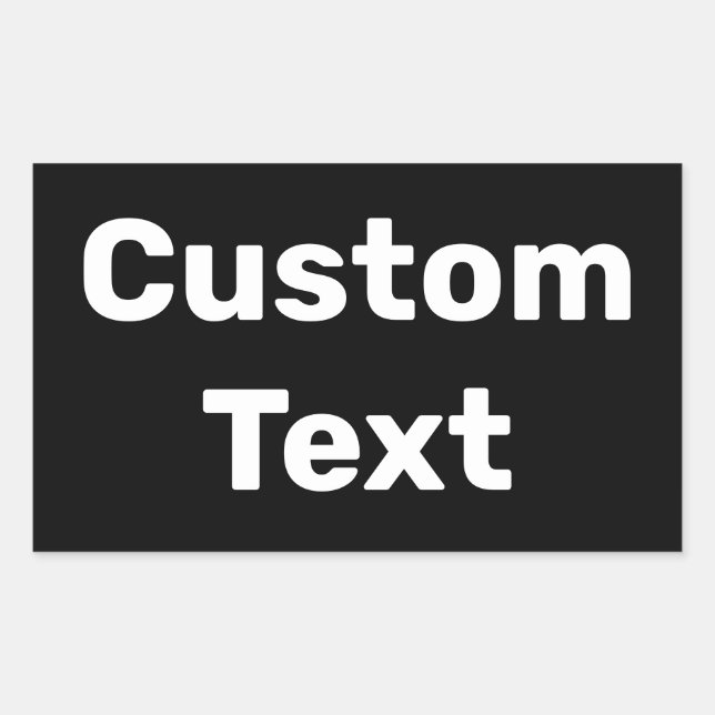 Personalised / Custom Made / Customised Names Rectangular Sticker (Front)