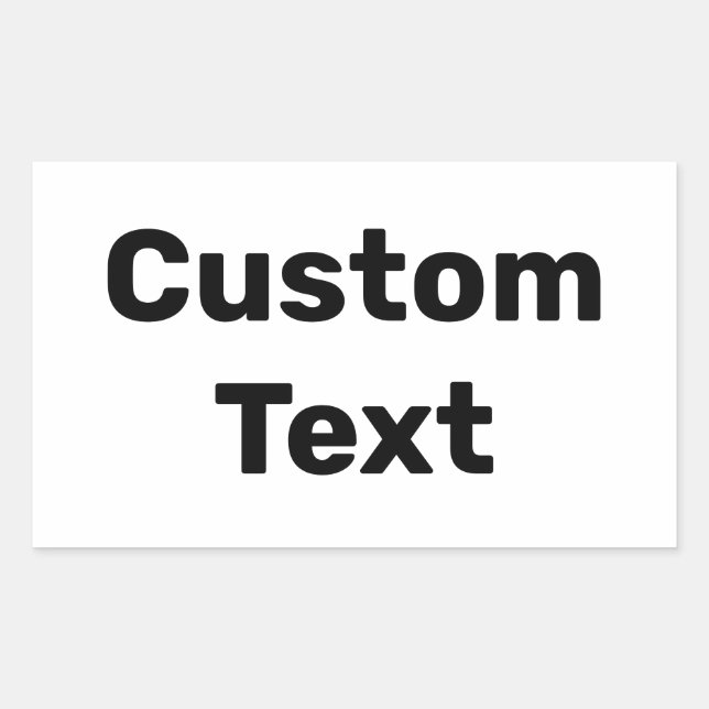 Personalised / Custom Made / Customised Names Rectangular Sticker (Front)