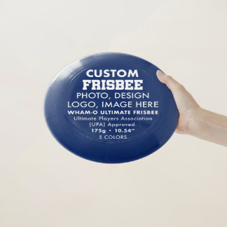 Personalised Custom Photo Blue Ultimate Frisbee