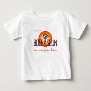 Personalised / Custum BOERSEUN Windpomp Afrikaans  Baby T-Shirt