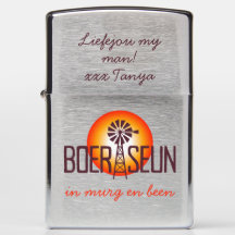 Personalised / Custum BOERSEUN Windpomp Afrikaans