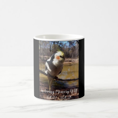 Personalised Cute Cockatiel Memorial Christmas Cer Coffee Mug