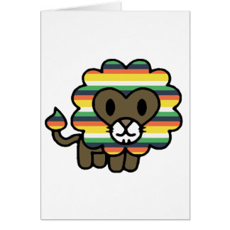 !*PERSONALISED*! Cute funky lion! Cards