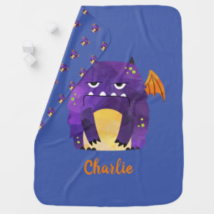 Personalised Cute monster baby Baby Blanket