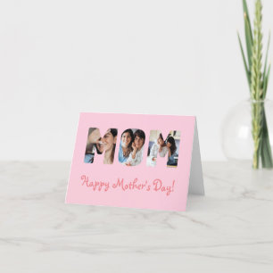 Personalised Cutout Mother's Day Holiday Card