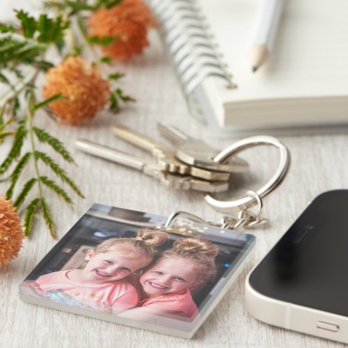 Personalised Dad Photo Fathers Day Gift Keychain