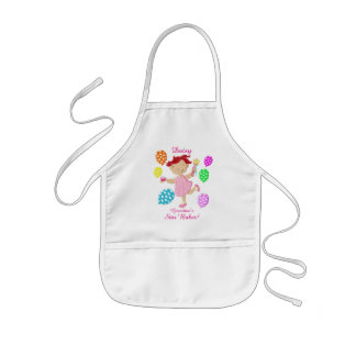 Personalised Daisy Cupcake Balloon Kids Kids' Apron