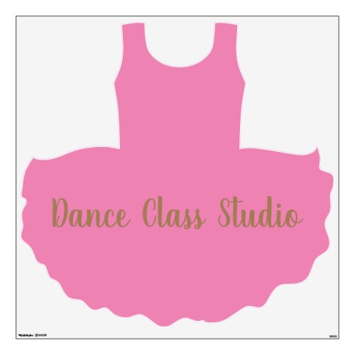 Personalised Dance Class Studio Wall Decal