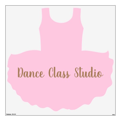 Personalised Dance Class Studio Wall Decal