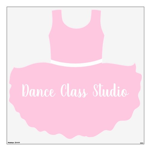 Personalised Dance Class Studio Wall Decal