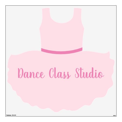 Personalised Dance Class Studio Wall Decal