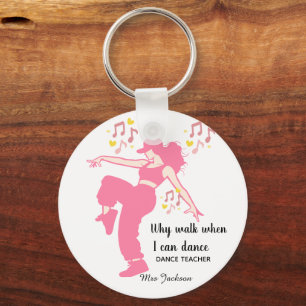 Personalised Dance Teacher, teacher's appreciation Keychain