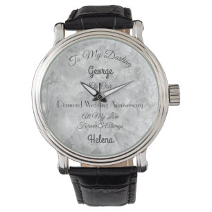 Personalised Diamond Wedding Anniversary Watch
