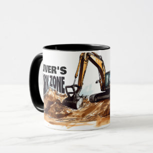 Personalised Digger Mug