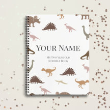 Personalised Dinosaur Scribble Book for Kids
