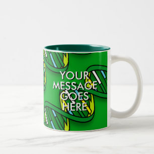 Personalised DNA Science Two-Tone Coffee Mug